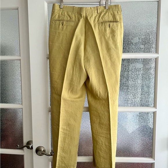 100% Linen Made in Italy Trousers - Picture 3 of 15